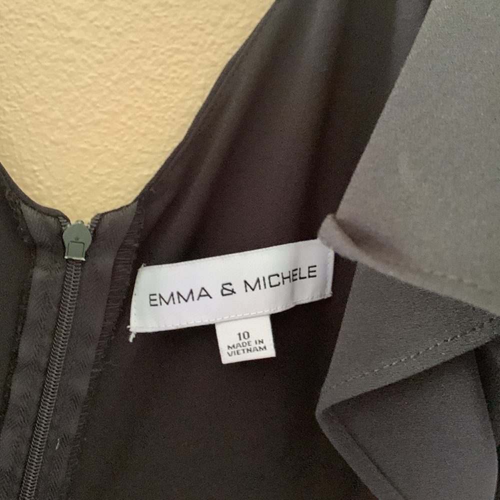 Emma & Michele Black Sleeveless Jumpsuit Size 10 - Picture 5 of 7